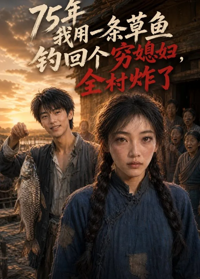 75年我用一条草鱼钓回个穷媳妇,全村炸了
