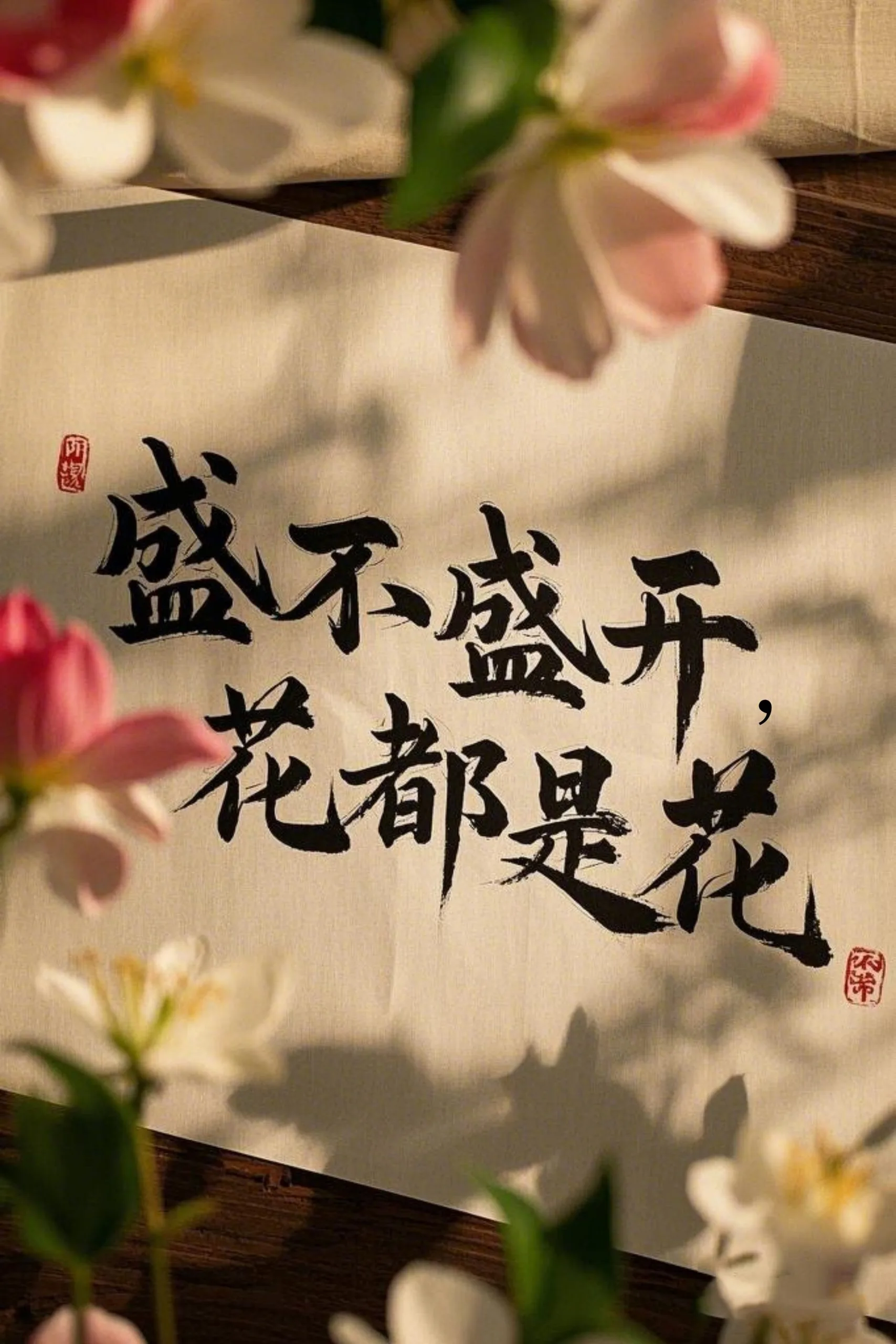 盛不盛开,花都是花