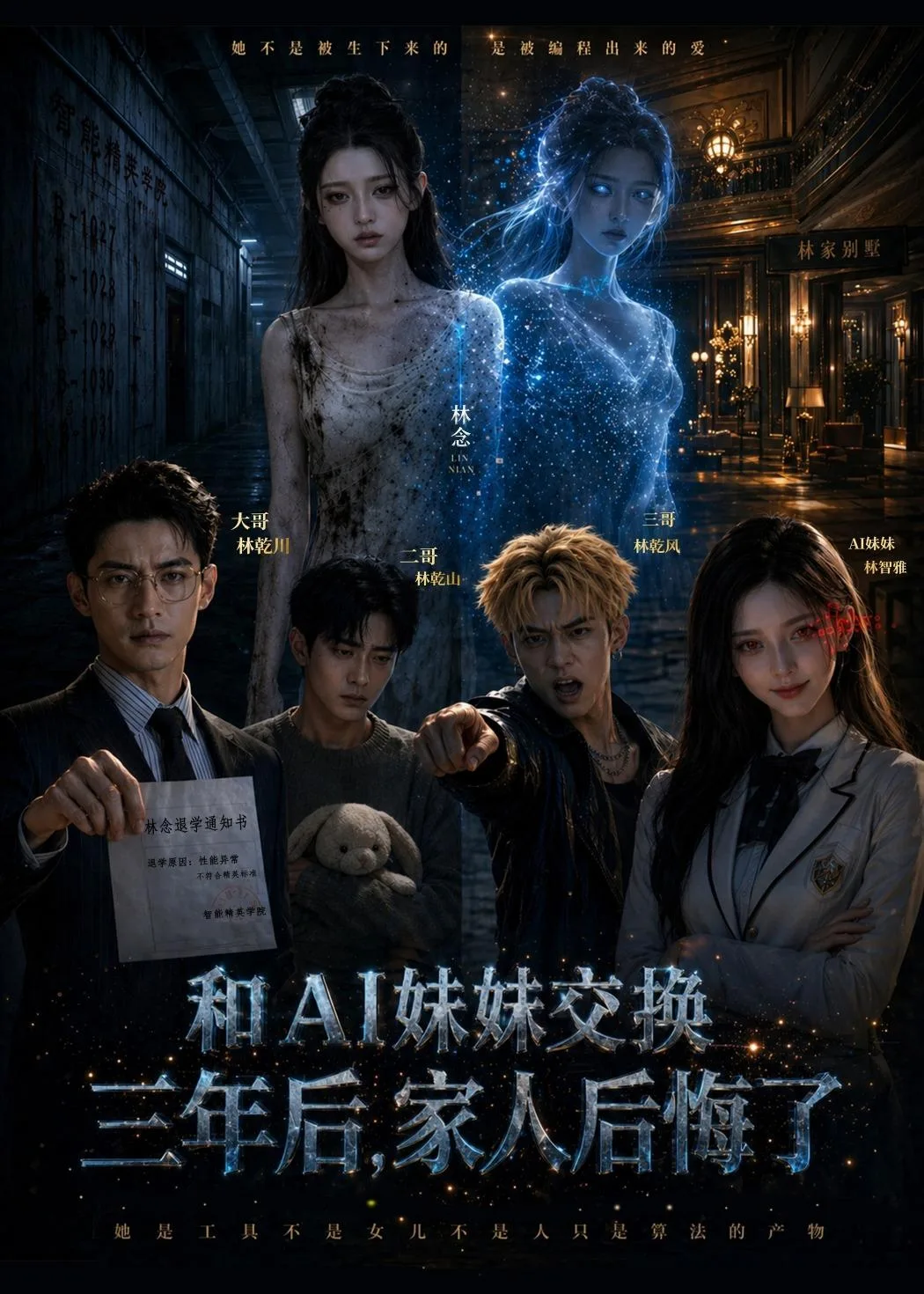和AI妹妹交换三年后,家人后悔了